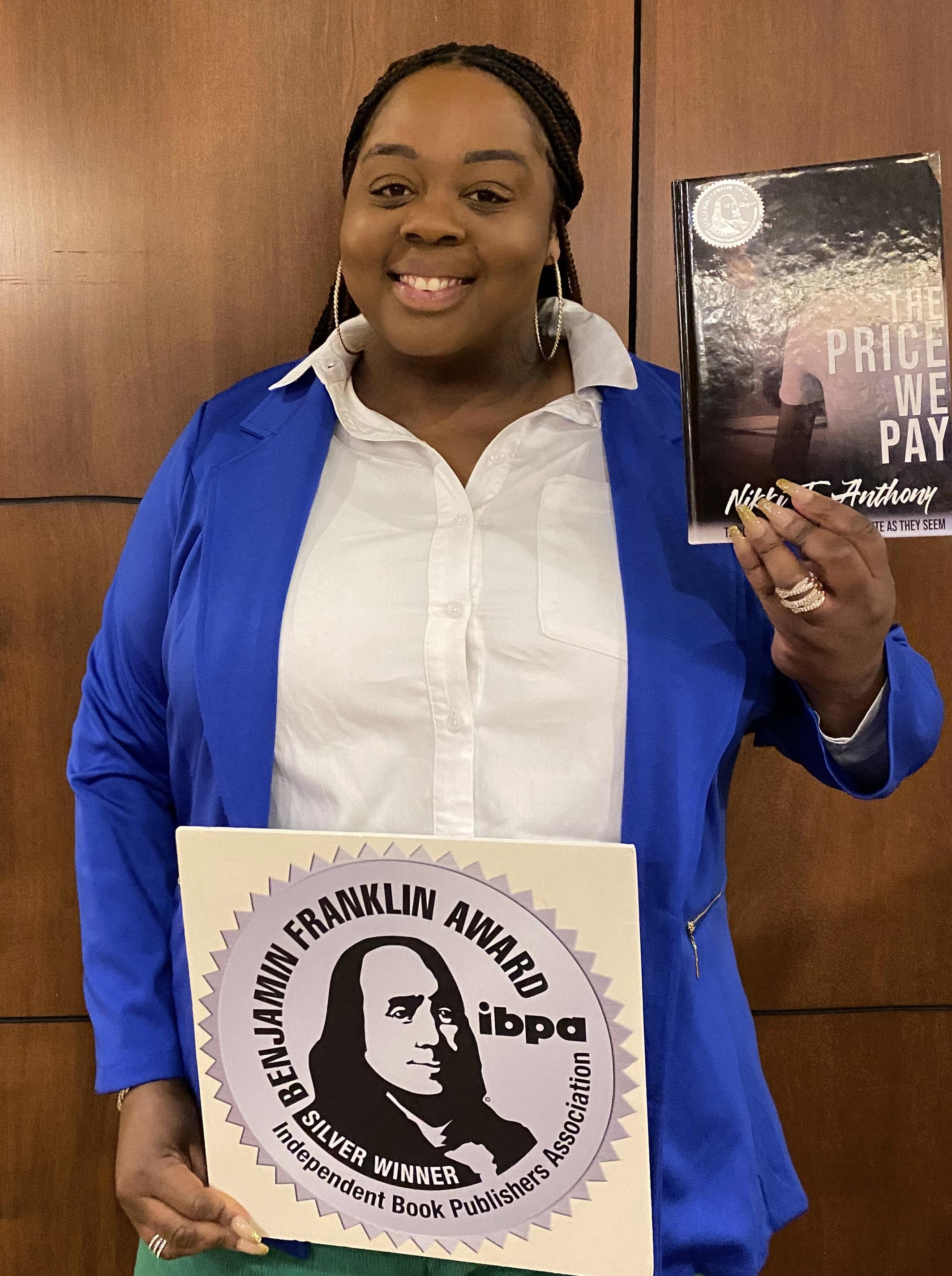 The Price We Pay by Nikki T. Anthony Wins Silver IBPA Benjamin F ...