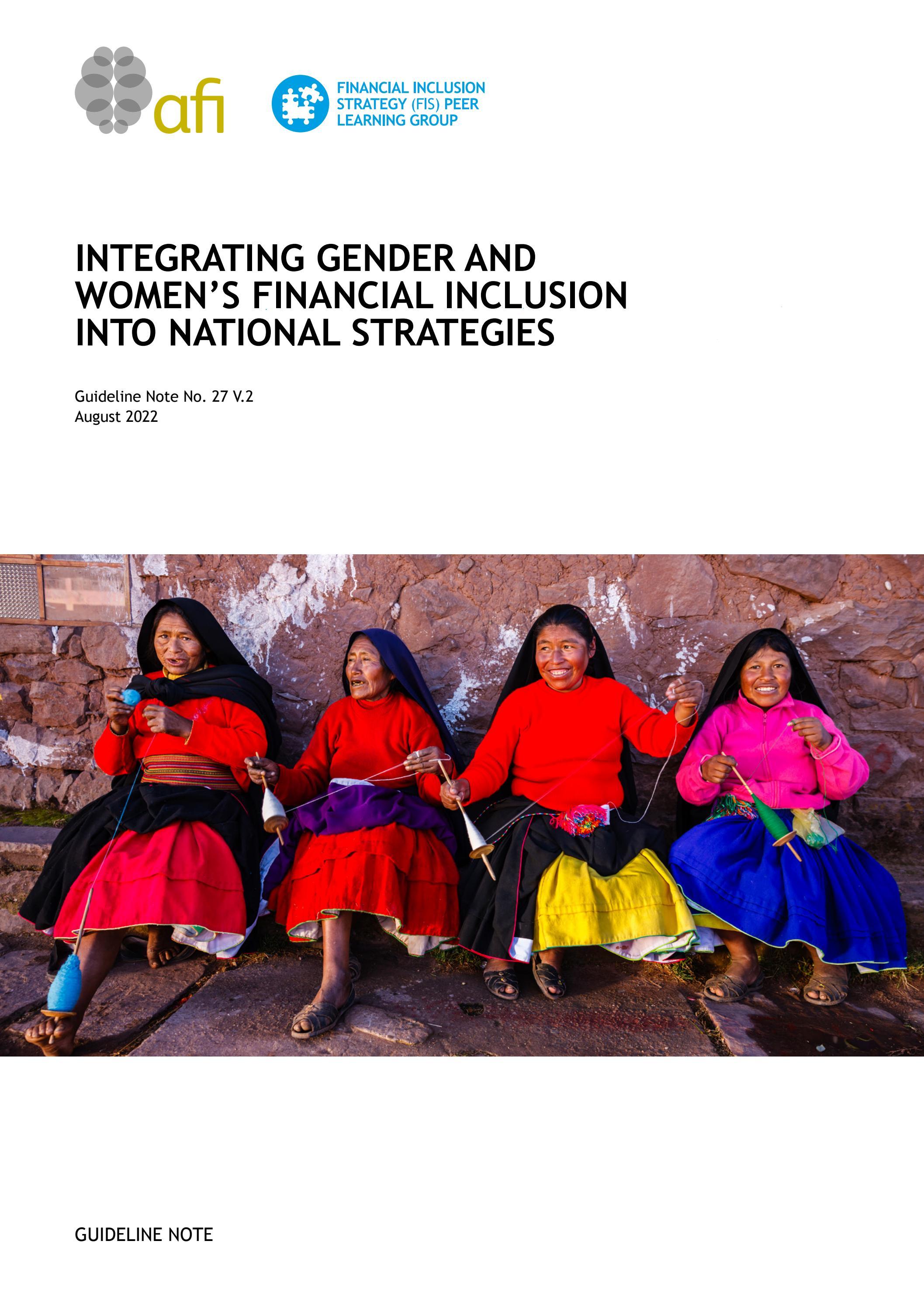 Integrating Gender and Women's Financial Inclusion into National ...