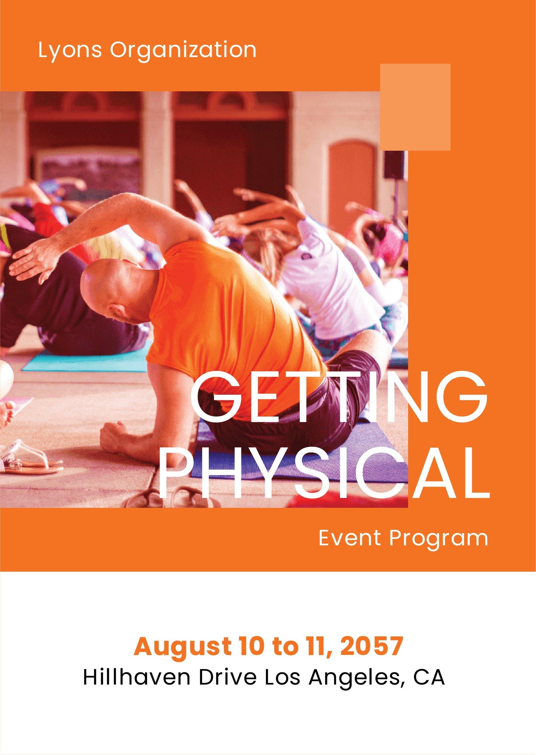 Event Program Booklet Template in Illustrator, PSD, Pages, Google ...