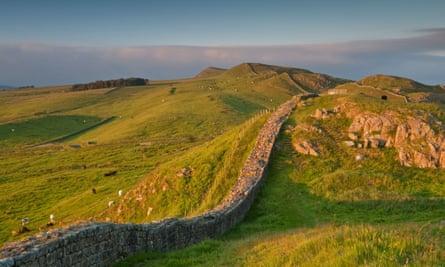 A stretch of Hadrian s Wall known as Thorny Doors near Caw Gap in the Northumberland National Park, England