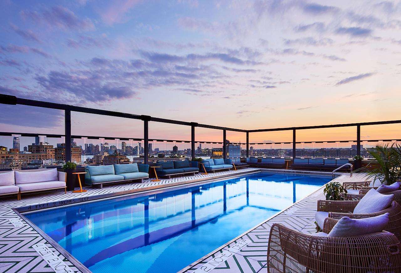 Image showcasing Hotel Gansevoort located in the vibrant Meatpacking District